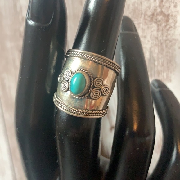 𝅺turquoise 925 Silver Treliske Ring - Picture 3 of 5